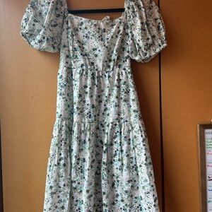 Floral Puff Sleeve Dress